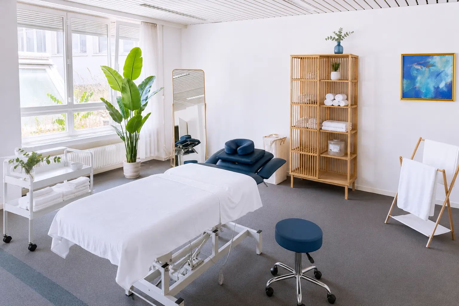 Empfang und Wartebereich im Massage Zentrum bei Wallisellen